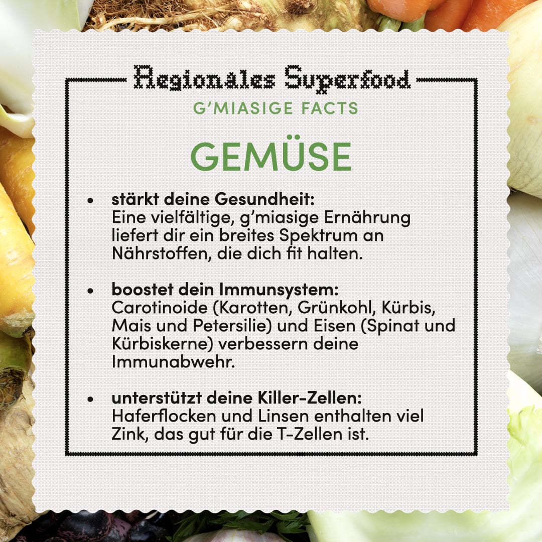 Informationen zum regionalem Superfood Gemüse