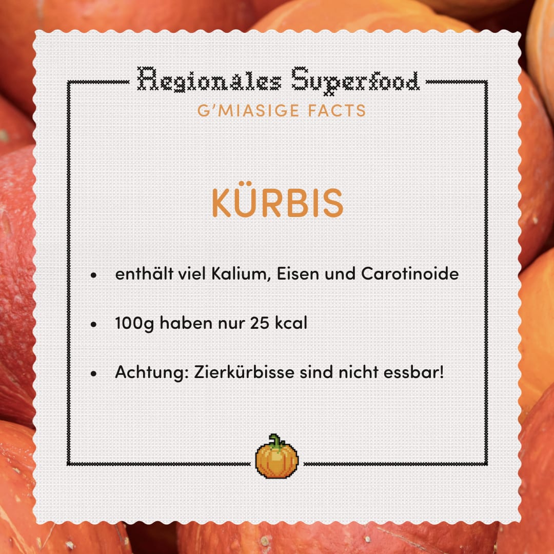 Informationen zum regionalem Superfood Kürbis