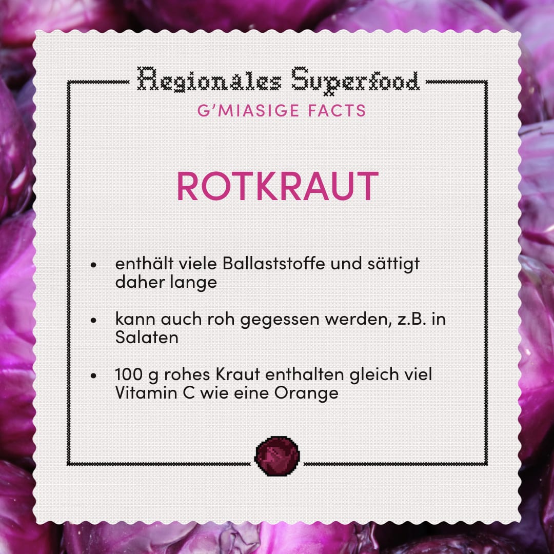 Informationen zum regionalem Superfood Rotkraut