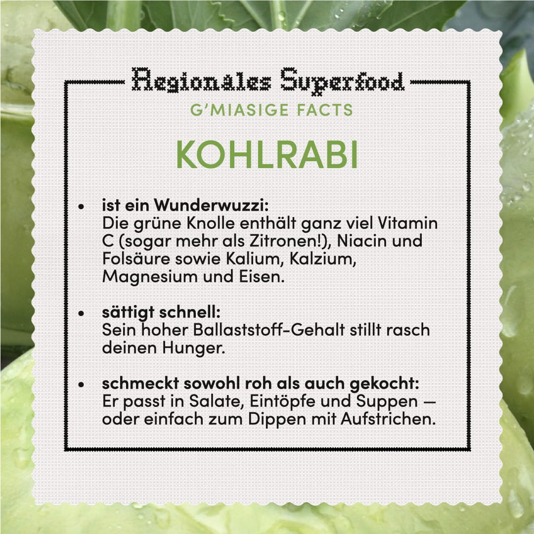 Informationen zum regionalem Superfood Kohlrabi